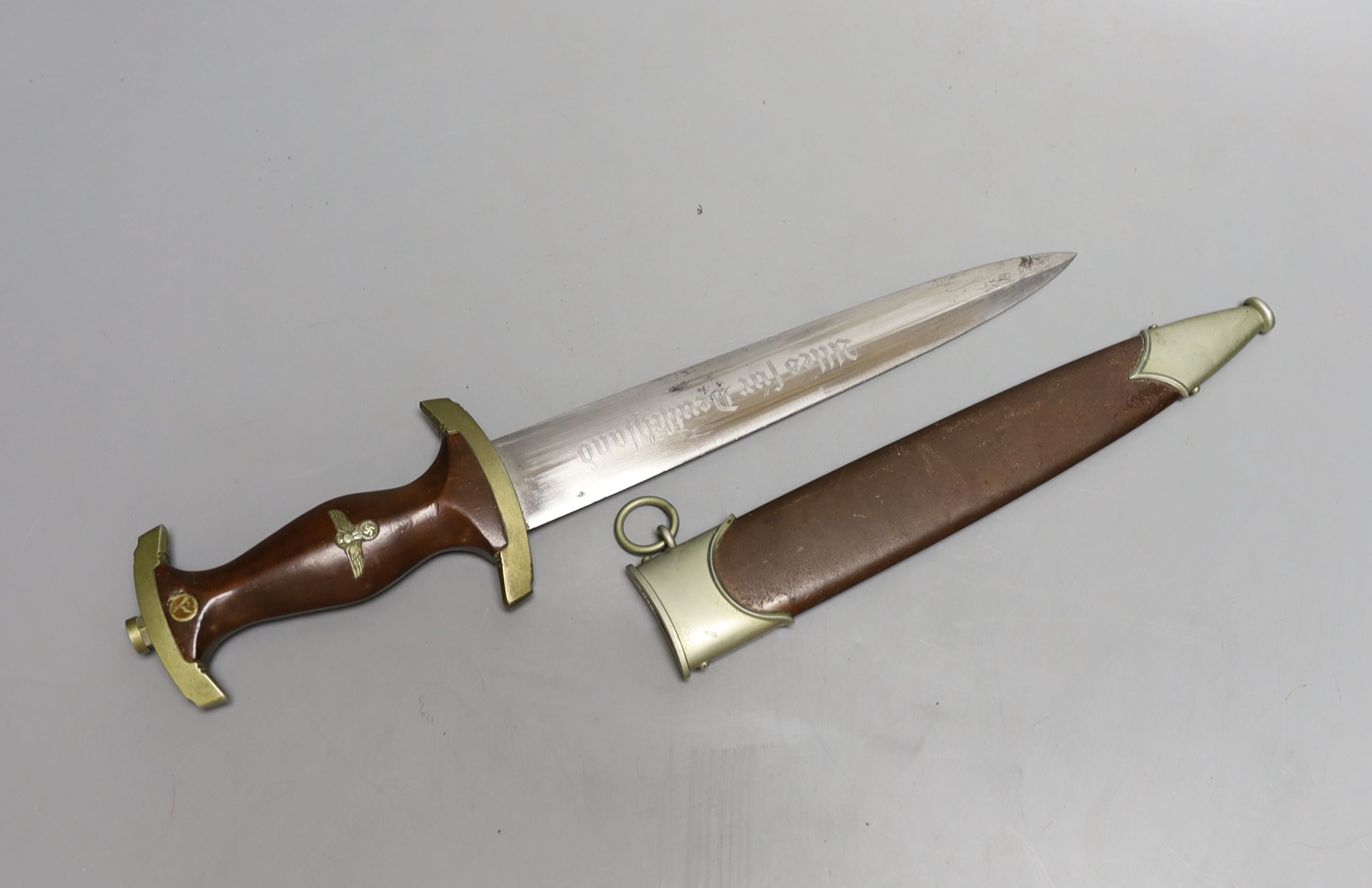 A German SA dagger, 37 cms long.